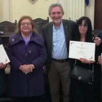 Festa degli auguri natalizi in Municipio, saluto del sindaco ai dipendenti pensionati