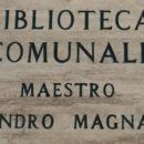 La Biblioteca comunale intitolata al Maestro Leandro Magnani