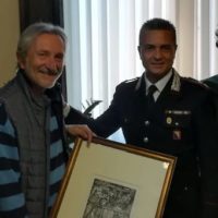 Il saluto del sindaco al Maggiore dei carabinieri Enrico Vellucci trasferito a Prato