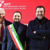 Salvini a Montecatini: lavori per 2 milioni alla stazione ferroviaria. Sarà recuperata anche la storica fontana