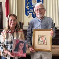 La famiglia dona al Comune un quadro di Giuseppe Moroni: il pittore affrescò varie sale del Tettuccio